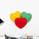 Wool Hearts Knitting Wall Decal