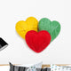 Wool Hearts Knitting Wall Decal