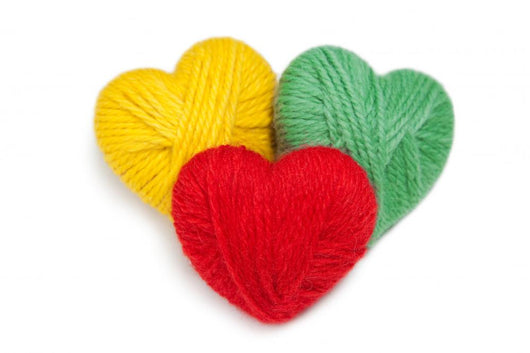 Wool Hearts Knitting Wall Decal