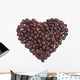 Coffee Beans Heart White
