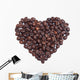 Coffee Beans Heart White