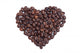 Coffee Beans Heart White