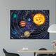 3D Solar System 9 Wall Mural