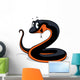 Black Snake Cartoon Wall Decal