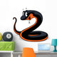 Black Snake Cartoon Wall Decal