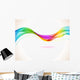 Abstract colorful background with wave Wall Mural