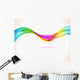 Abstract colorful background with wave Wall Mural