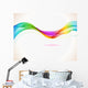 Abstract colorful background with wave Wall Mural