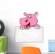 Hippo with Blank Sign