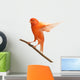 Perched Red Canary Wall Decal