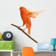 Perched Red Canary Wall Decal