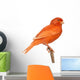 Red Canary Perched on a Branch Wall Decal