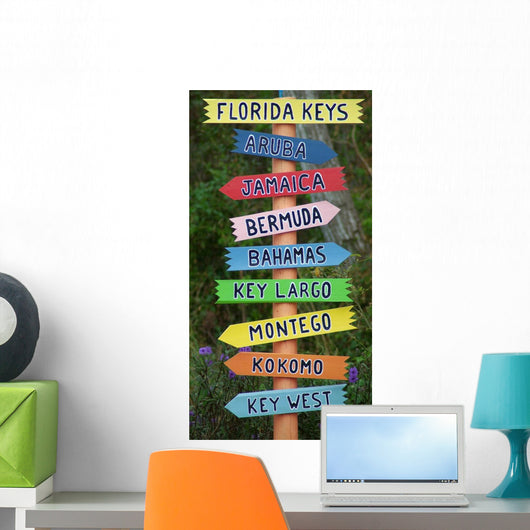 Paradise This Way Wall Mural