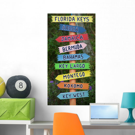 Paradise This Way Wall Mural