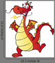 Happy Red Dragon Cartoon