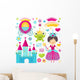 Princess Set Wall Mural
