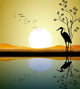 Heron Silhouette Lake