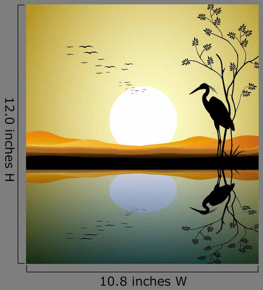 Heron Silhouette Lake