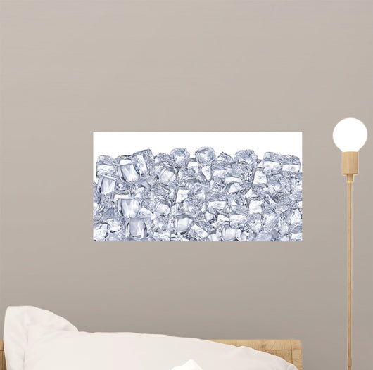 Ice cubes. Wall Mural
