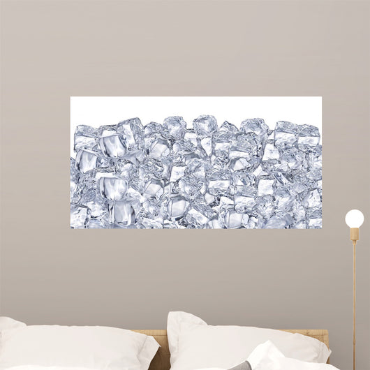 Ice cubes. Wall Mural