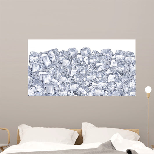 Ice cubes. Wall Mural