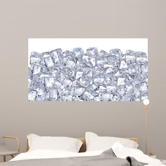 Ice cubes. Wall Mural