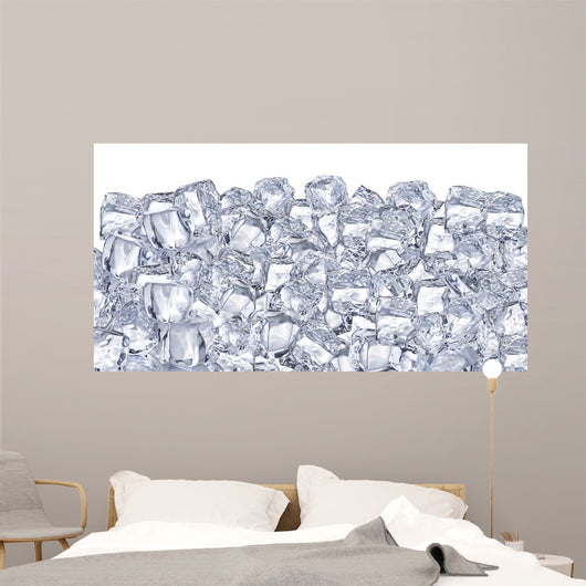Ice cubes. Wall Mural