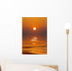 Sun Setting in a Calm Sea Wall Mural