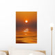 Sun Setting in a Calm Sea Wall Mural