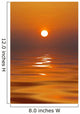 Sun Setting in a Calm Sea Wall Mural