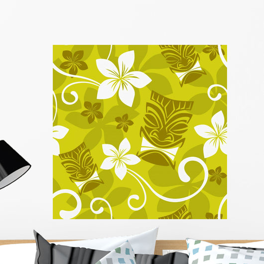 Seamless Luau Tiki Pattern