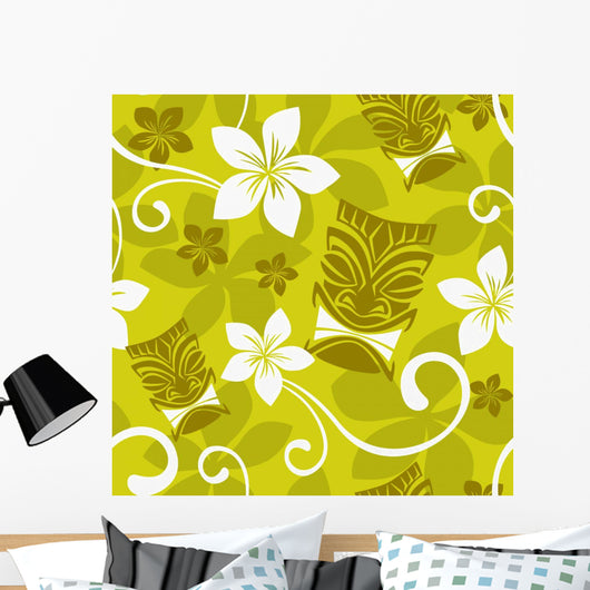 Seamless Luau Tiki Pattern