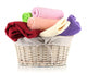 Colorful Towels Basket White Wall Decal