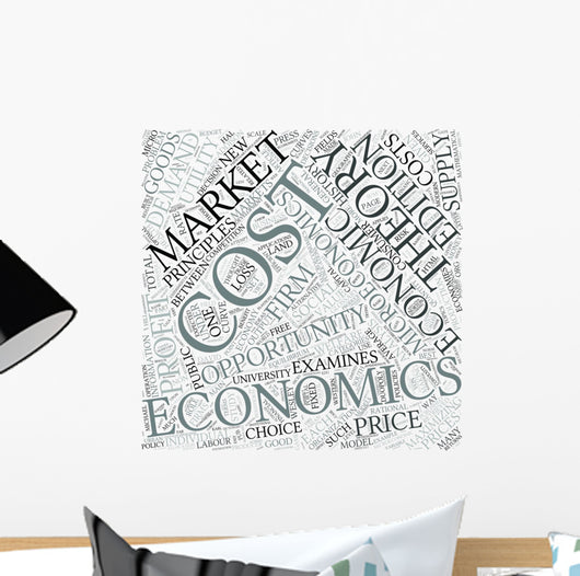 Microeconomics Disciplines Concept Wall Mural
