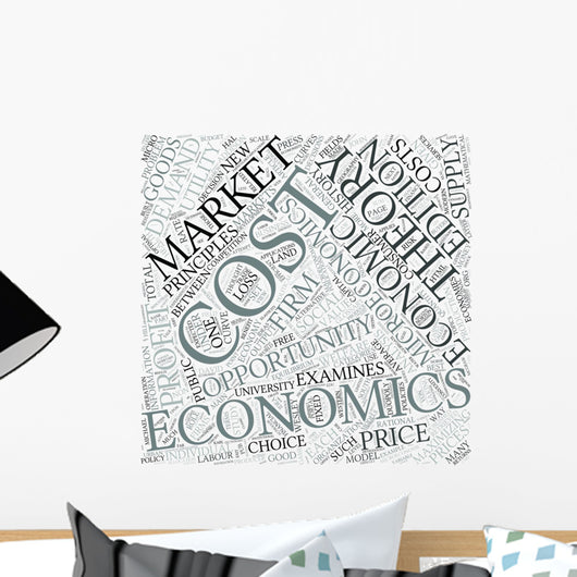 Microeconomics Disciplines Concept Wall Mural