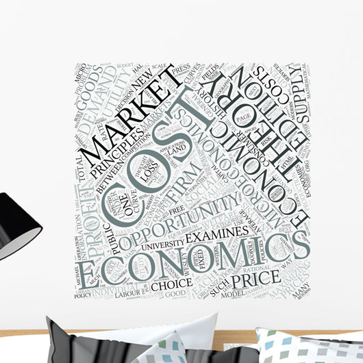 Microeconomics Disciplines Concept Wall Mural