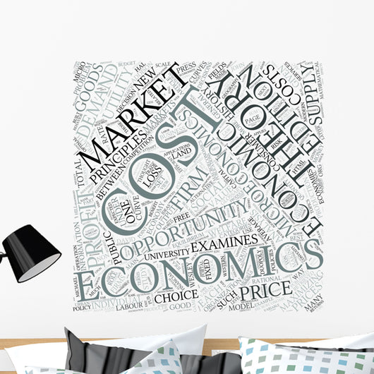Microeconomics Disciplines Concept Wall Mural