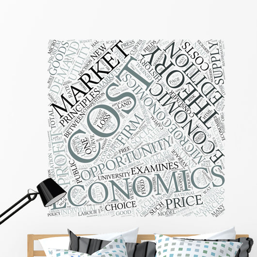 Microeconomics Disciplines Concept Wall Mural