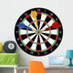 Dartboard with Darts Illustration