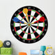 Dartboard with Darts Illustration