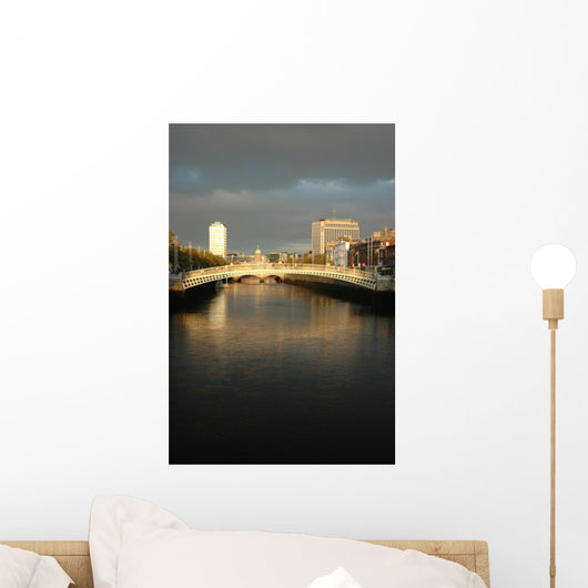 Dublin's Ha'penny Bridge Wall Mural