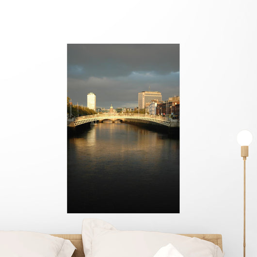 Dublin's Ha'penny Bridge Wall Mural