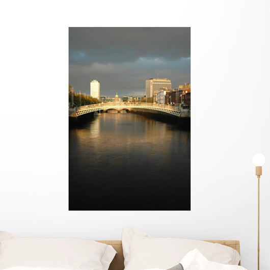Dublin's Ha'penny Bridge Wall Mural