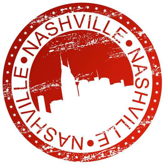 Stamp - Nashville, USA Wall Decal