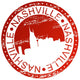 Stamp - Nashville, USA Wall Decal