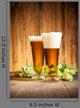 Glass Beers Wooden Table