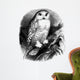 A Bird : Snow Owl (Strix Nyctea) Wall Decal
