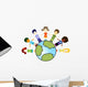 Kids and Planet Earth Wall Decal