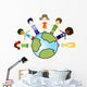 kids and planet earth Wall Decal
