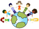 kids and planet earth Wall Decal